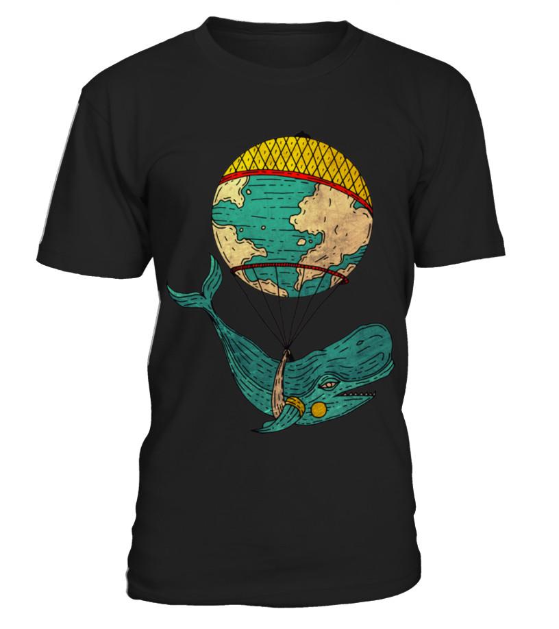 Whale Going Around The World Tshirt T Shirts C-T1Ojyw