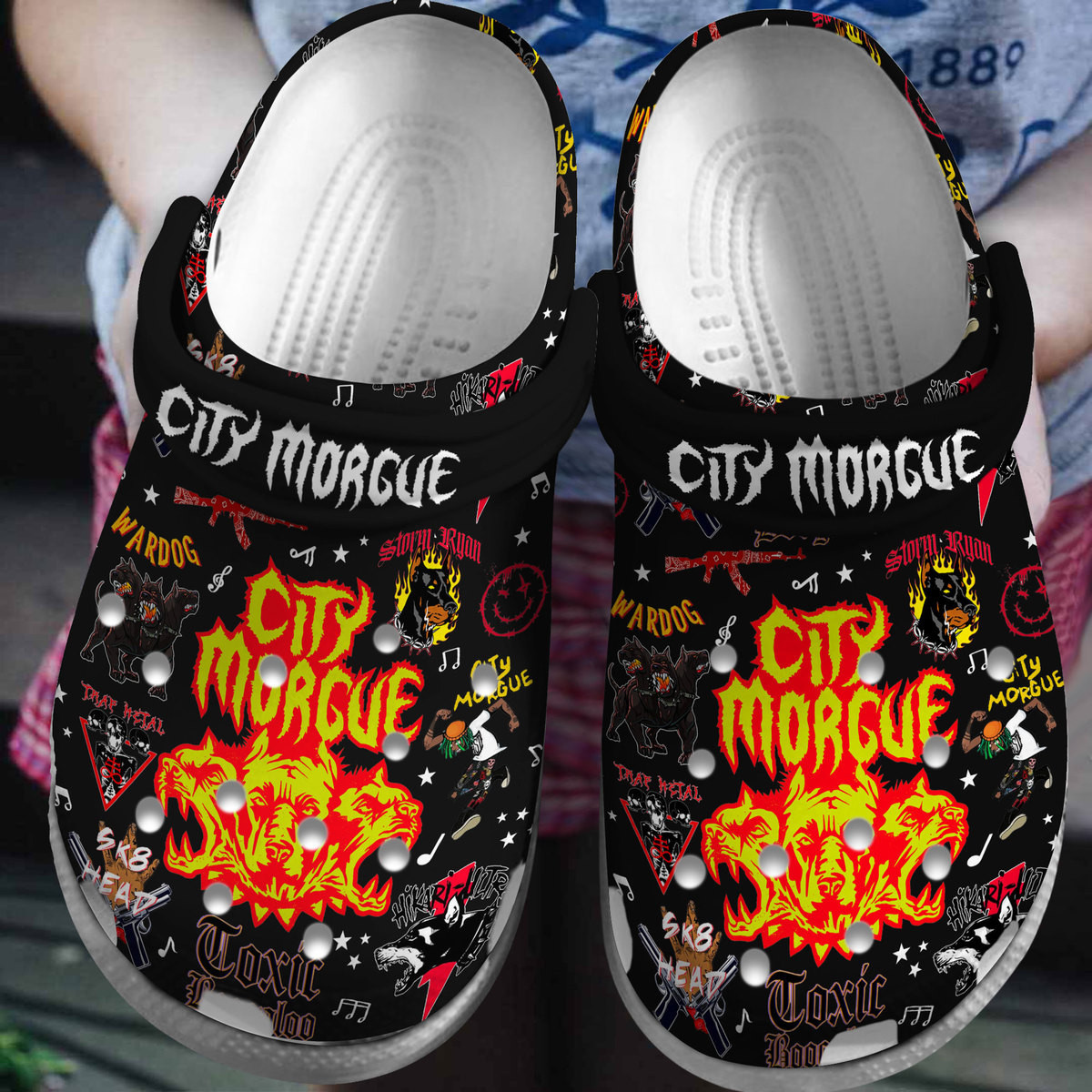 Premium City Morgue Music Crocs Crocband Clogs Shoes Comfortable For Men Women and Kids 2