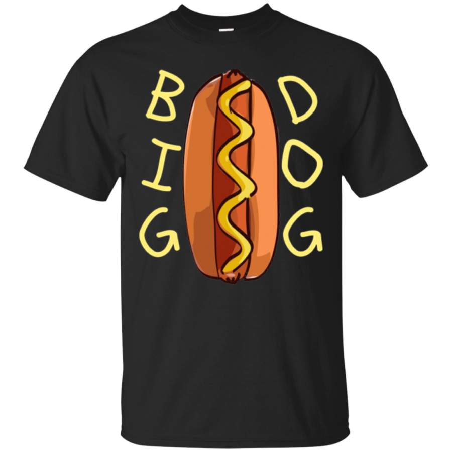 AGR Big Dog Hot Dog T Shirt, Weiner And Bun Sausage Love Tee