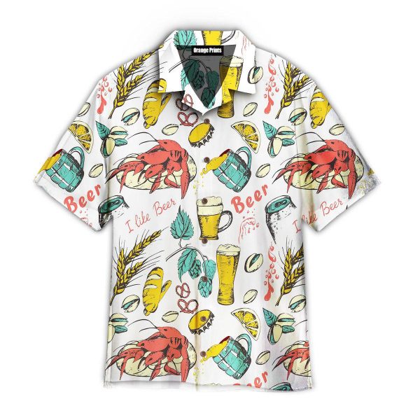 I Like Beer Pattern Hawaii Shirt For Men Women Ha99731