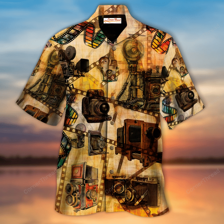 Cameras Vintage Hawaiian Shirt Ha72827