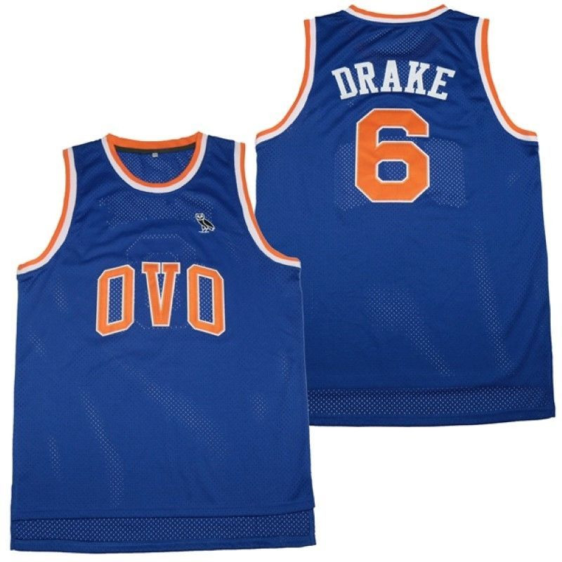 Toronto Raptors Drake #6 NBA 2020 New Arrival Blue Jersey