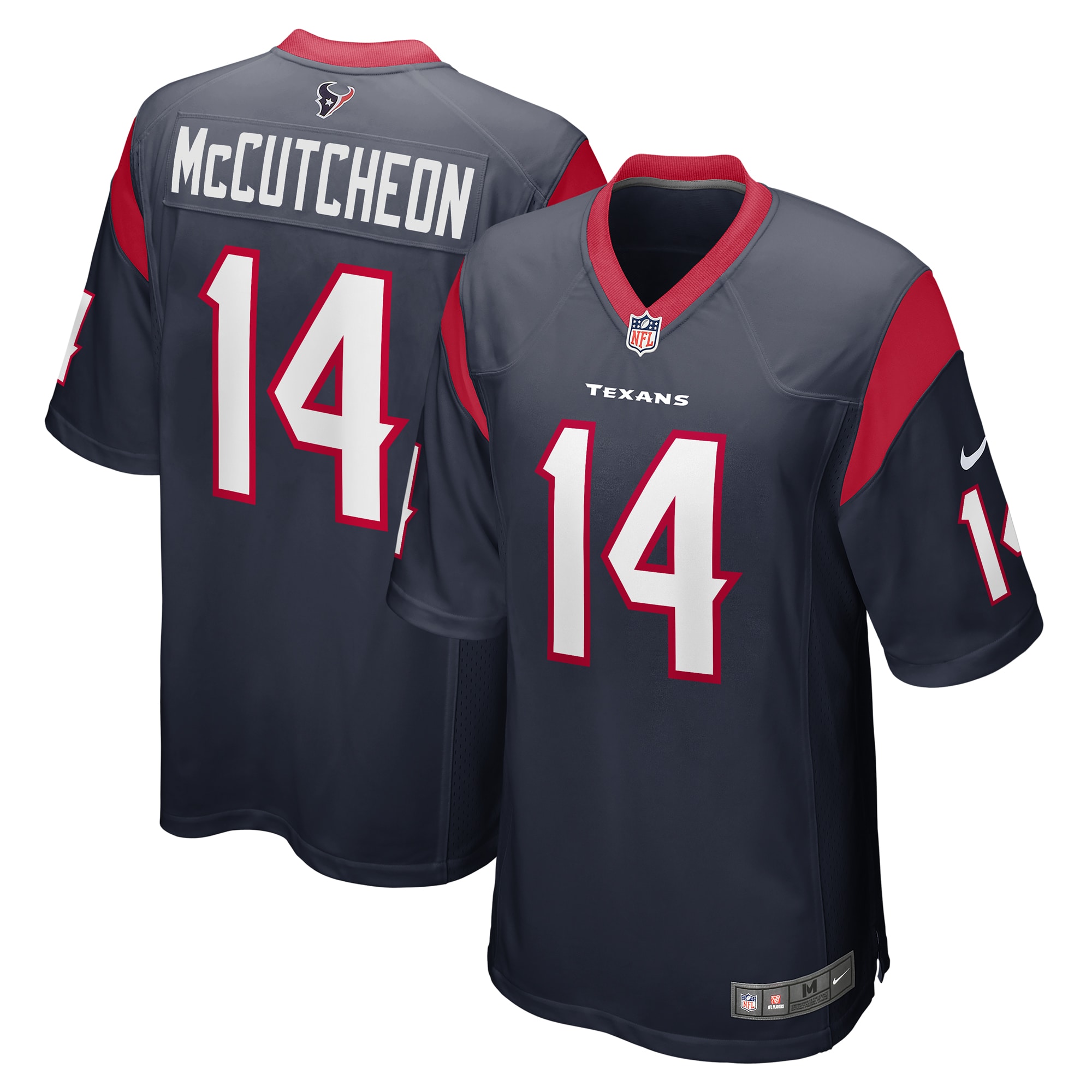 Men’s Houston Texans Lance McCutcheon  Navy Team Game Jersey