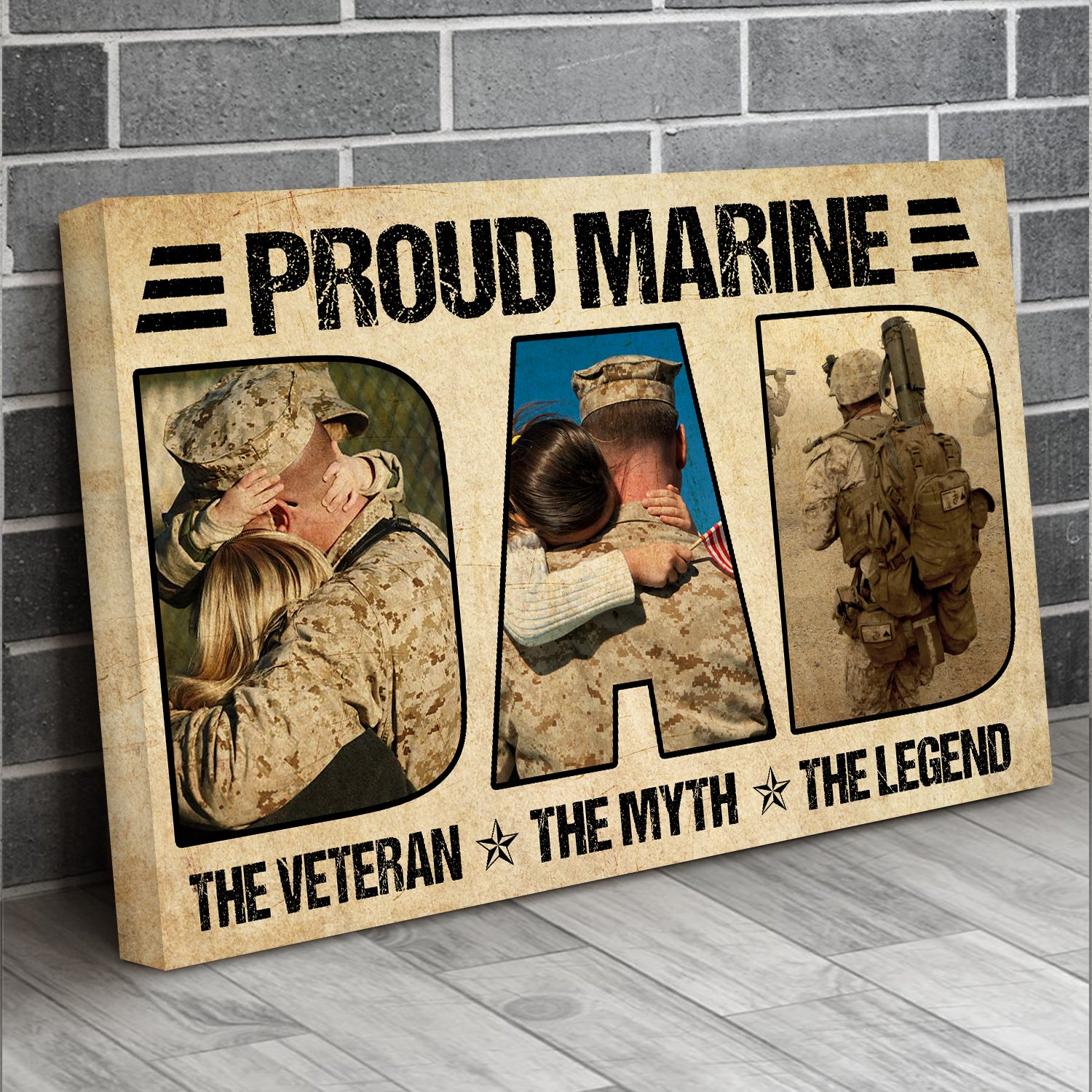 Bekingart Veteran Proud Dad Marine Veteran Us Veteran For Dad ...