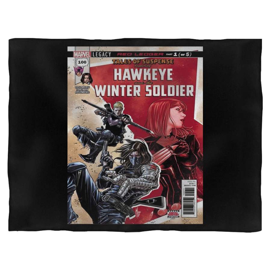 Avengers Black Widow Hawkeye & The Winter Soldier Blanket