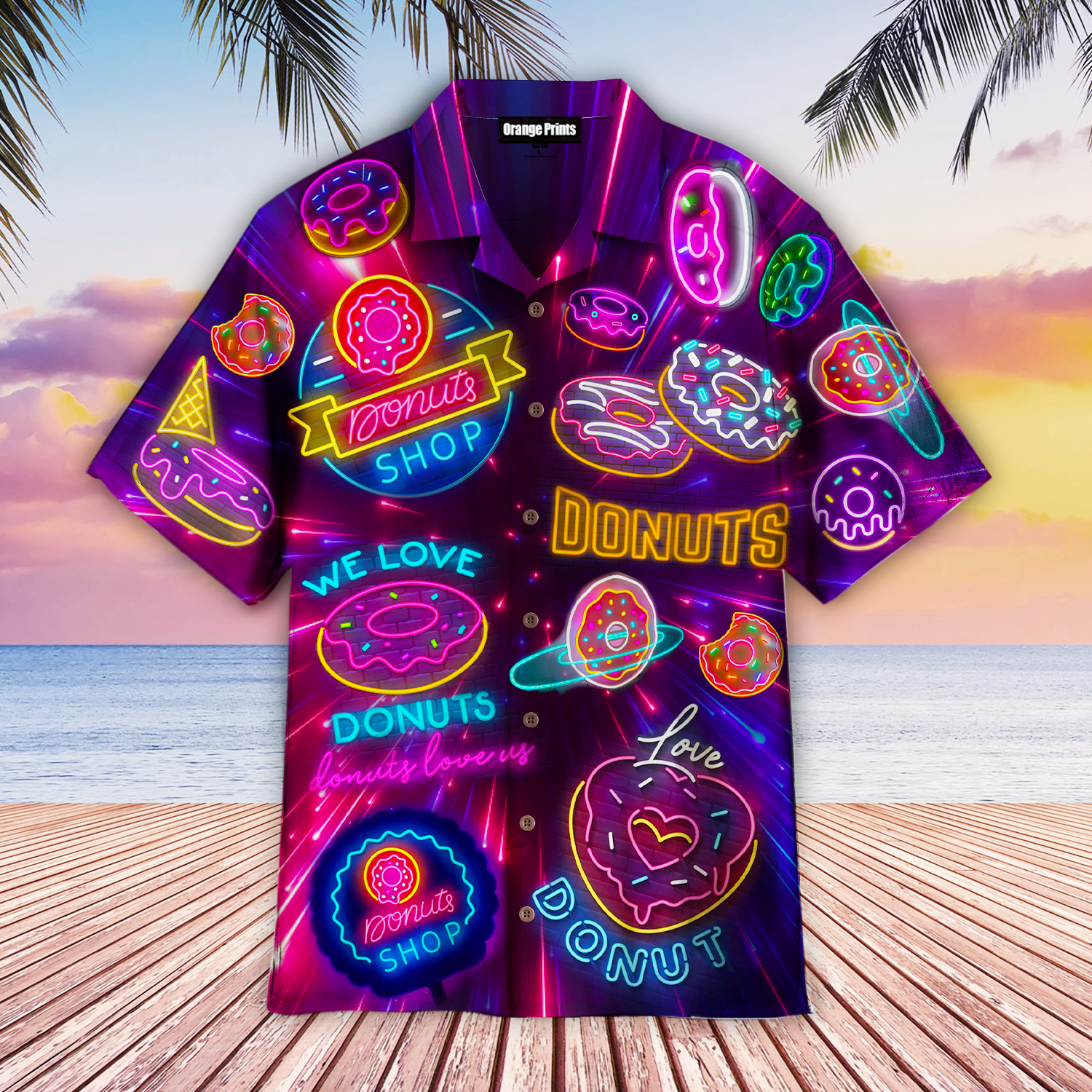 Neon Donuts Love Hawaii Shirt For Men Women Ha62913