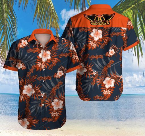 Aerosmith Hawaiian Shirts For Men Ha98182