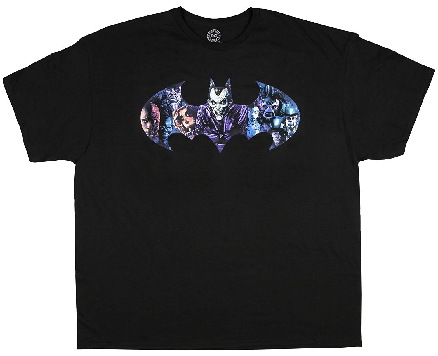 Batman Shirt Joker And Villains Bat Logo Infestation Licensed Graphic Character Men’s T-Shirt
