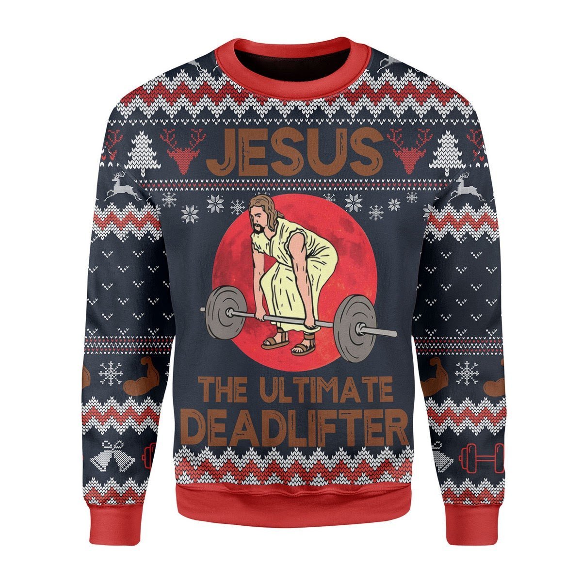 The Ultimate Deadlifter Christmas Ugly Sweater | Unisex | Full Size | Adult | Colorful | US3400