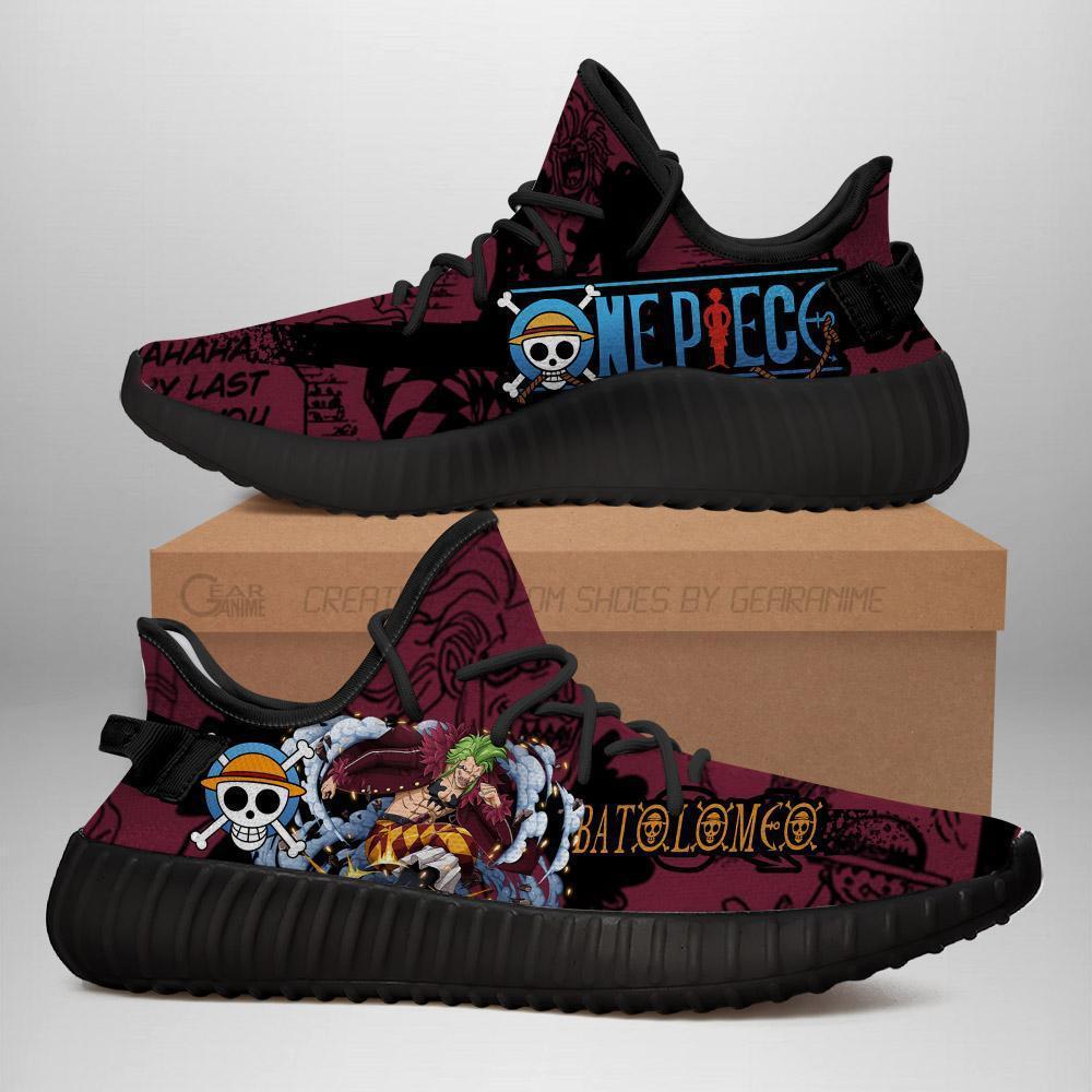 Bartolomeo Yeezy Shoes One Piece Anime Shoes Fan Gift TT04