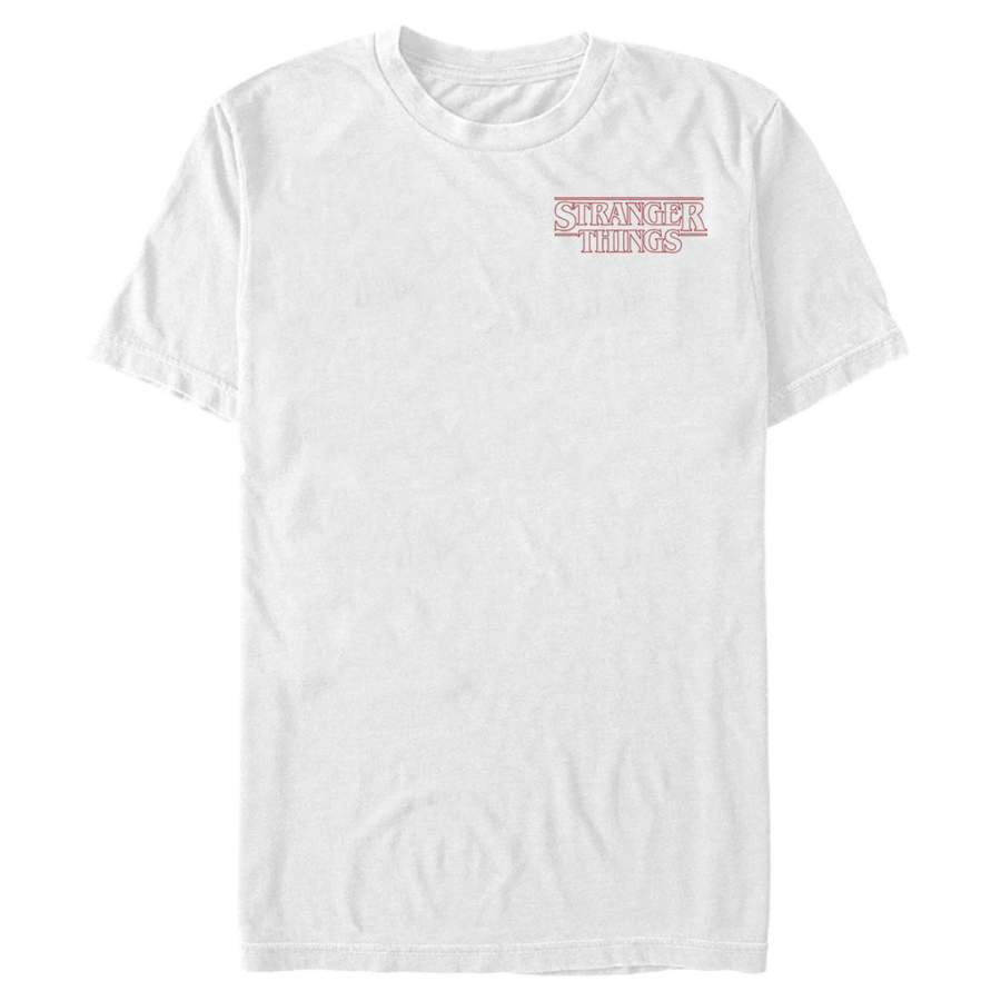 Stranger Things Men’s Classic Logo Badge  T Shirt