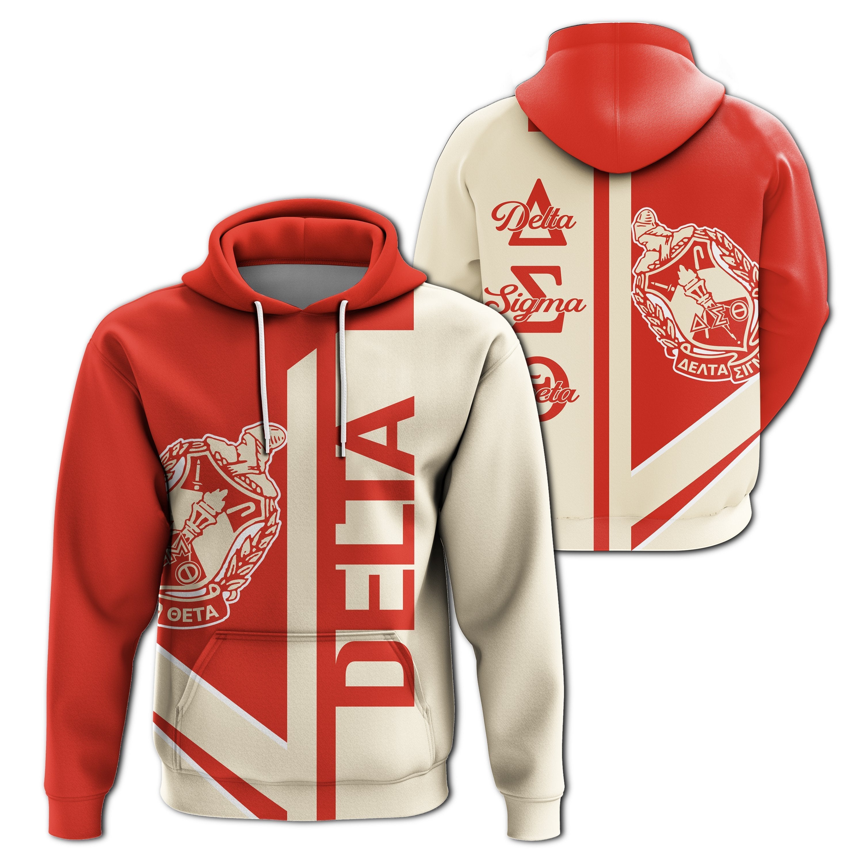 Greek Life Hoodie – Delta Sigma Theta Dst Half Concept Pullover