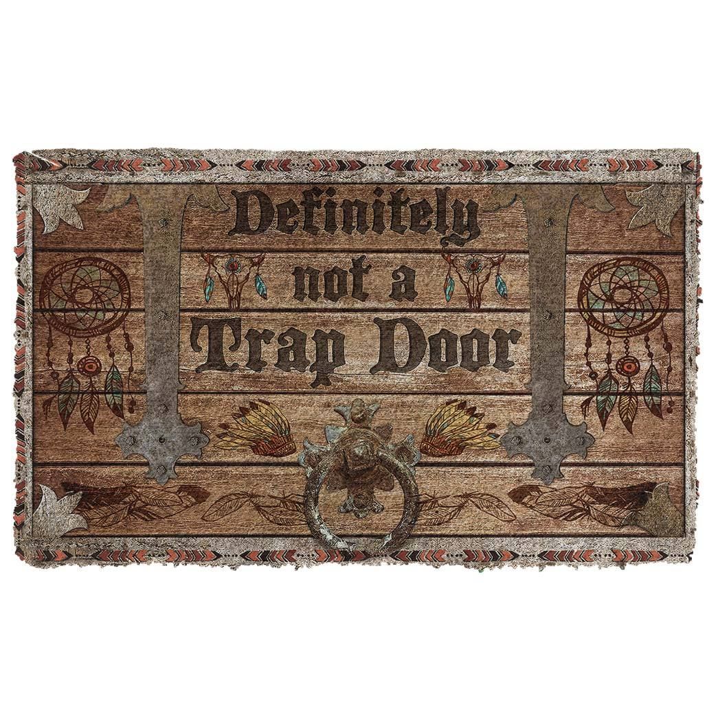 Gearhuman 3D Definitely Not A Trap Door Native American Doormat