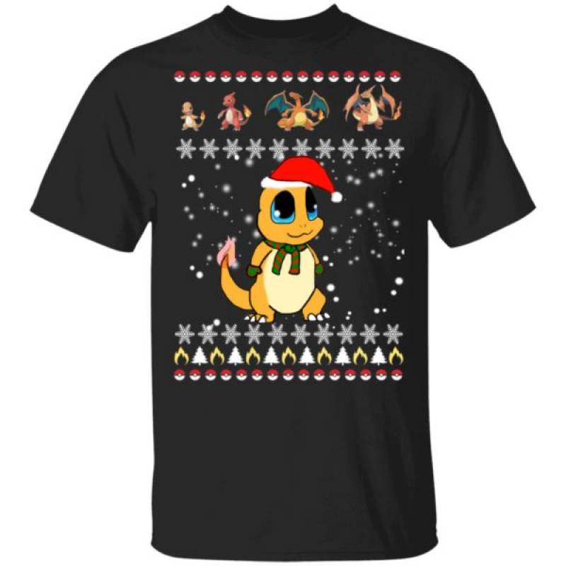 Charmander Pokemon Ugly Christmas Sweatshirt Hoodie Ls