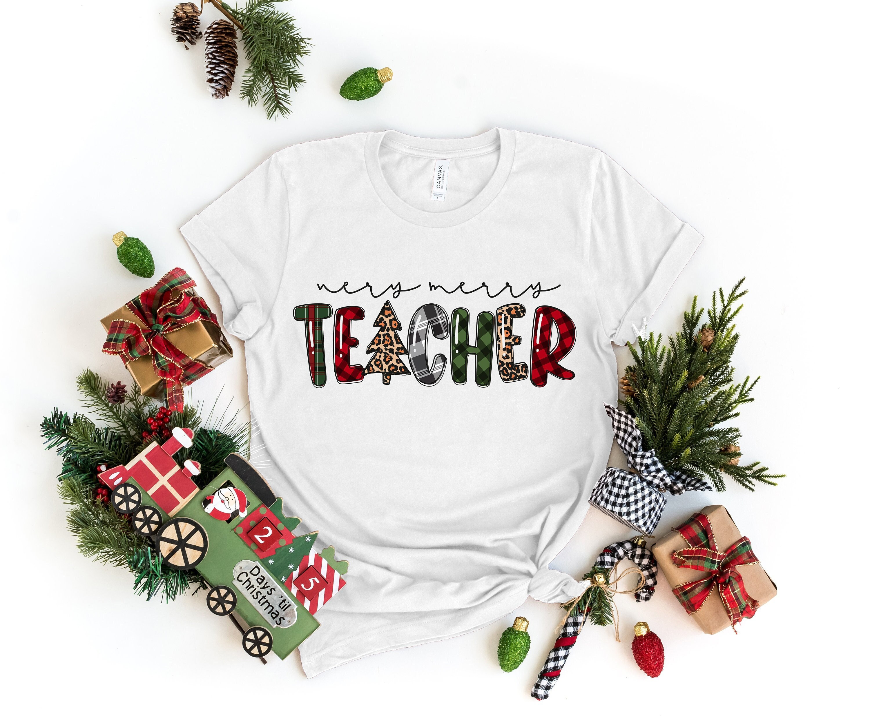 Very Merry Teacher Shirt, Teacher Christmas Shirt, Christmas Gift For Teacher ,Christmas Shirt,It is the Most Wonderful Time Of The Year