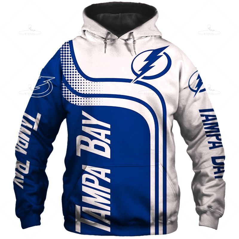 Tampa Bay Lightning Zipper Hoodie  Sweatshirt Pullover Gift S