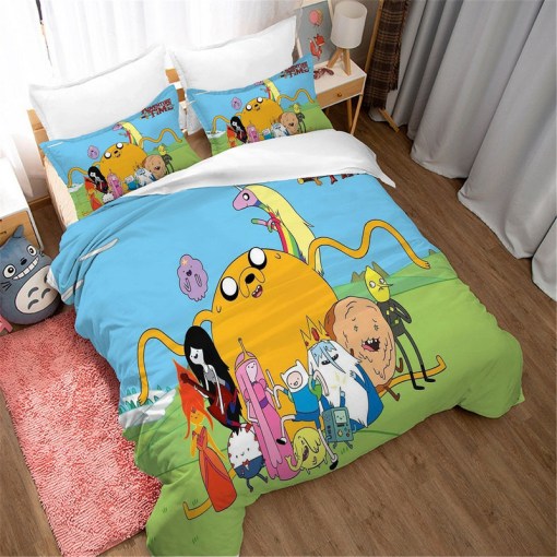 Adventure Time 8 Duvet Cover Pillowcase Home Decor 3D Bedding Set Decor 2919