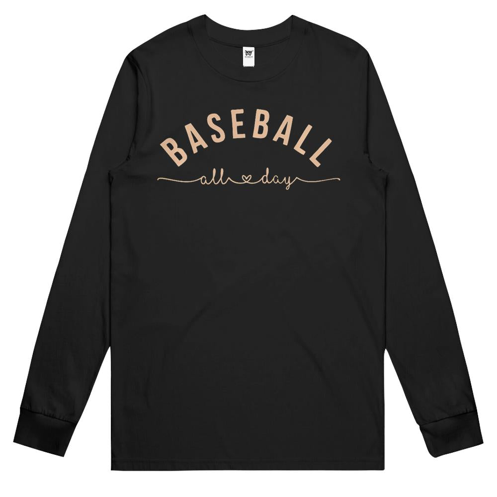 Baseball All Day Baseball Mom Shirt Baseball Mom Long Sleeve T Shirts