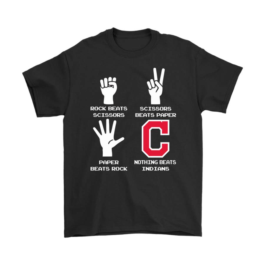 Rock Paper Scissors Nothing Beats The Cleveland Indians Shirts