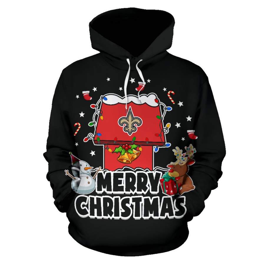 Funny Merry Christmas New Orleans Saints Hoodie 2019