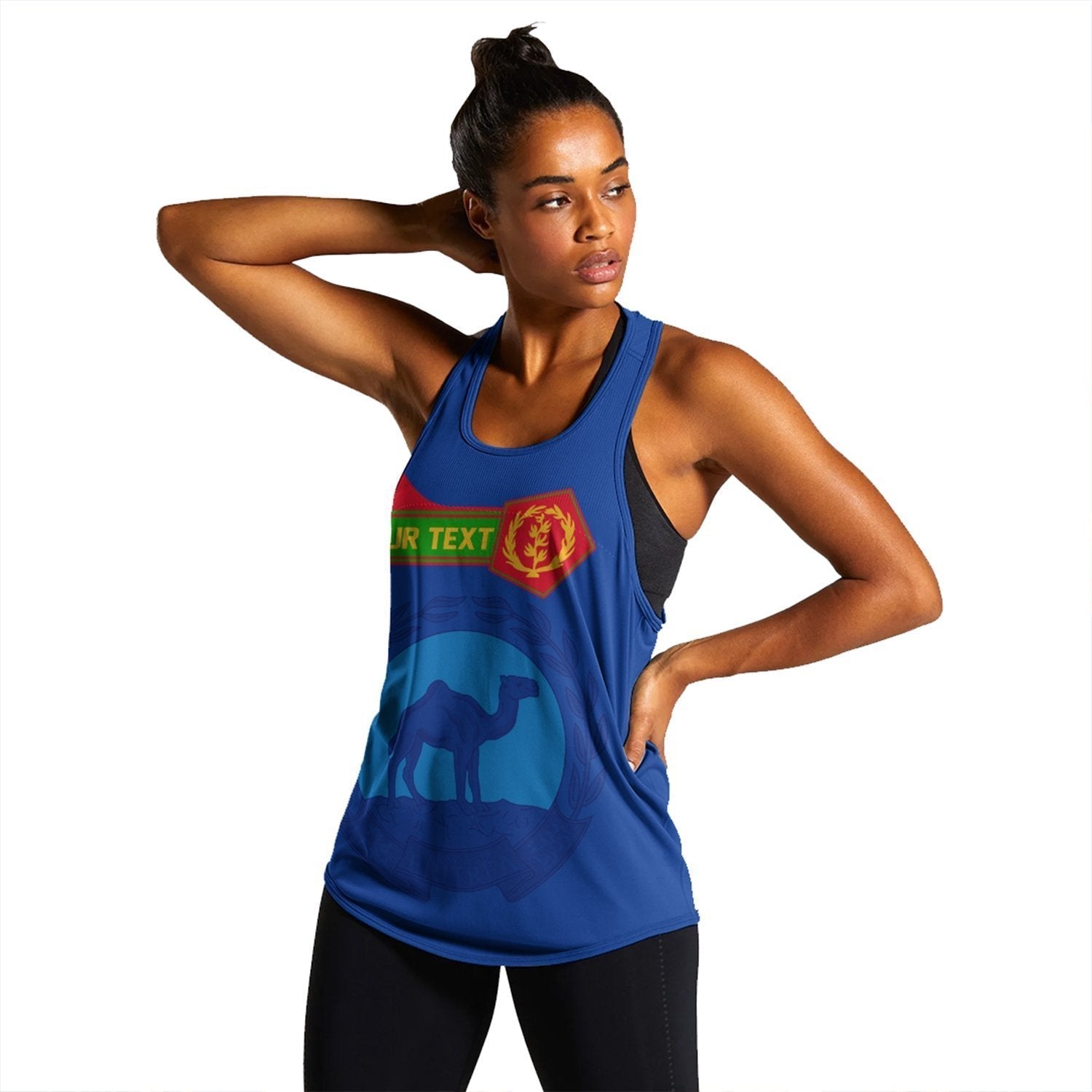 (Custom) African Tank Top – Eritrea Women’S Racerback Tank Pentagon Style