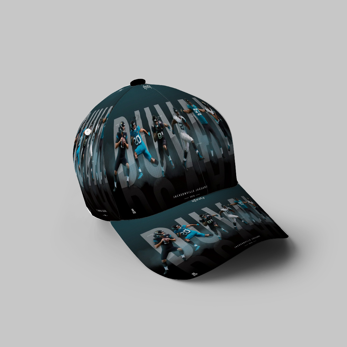 Jacksonville Jaguars Team V7 3D Printing Baseball Cap Classic Hat