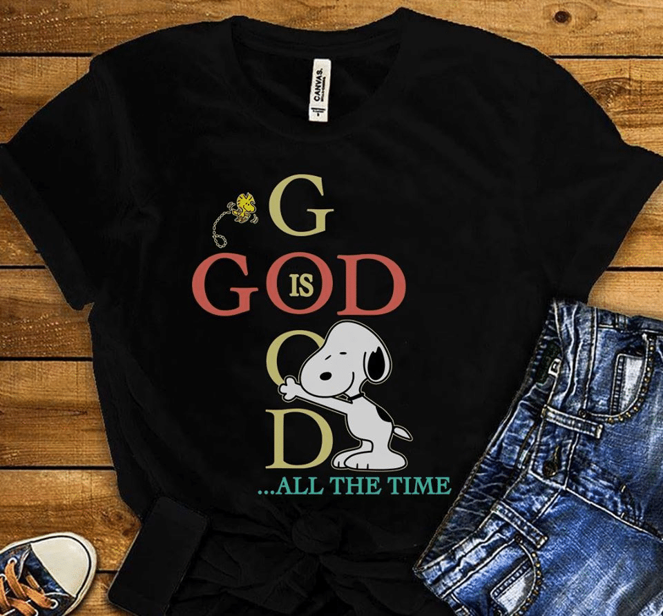 Snoopy Dog God Is Good All The Time Hoodie Sweater T-Shirt