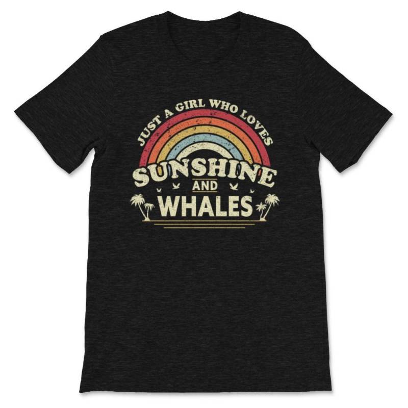 Whale Graphic. Just A Girl Who Loves Sunshine Premium Unisex T-Shirt