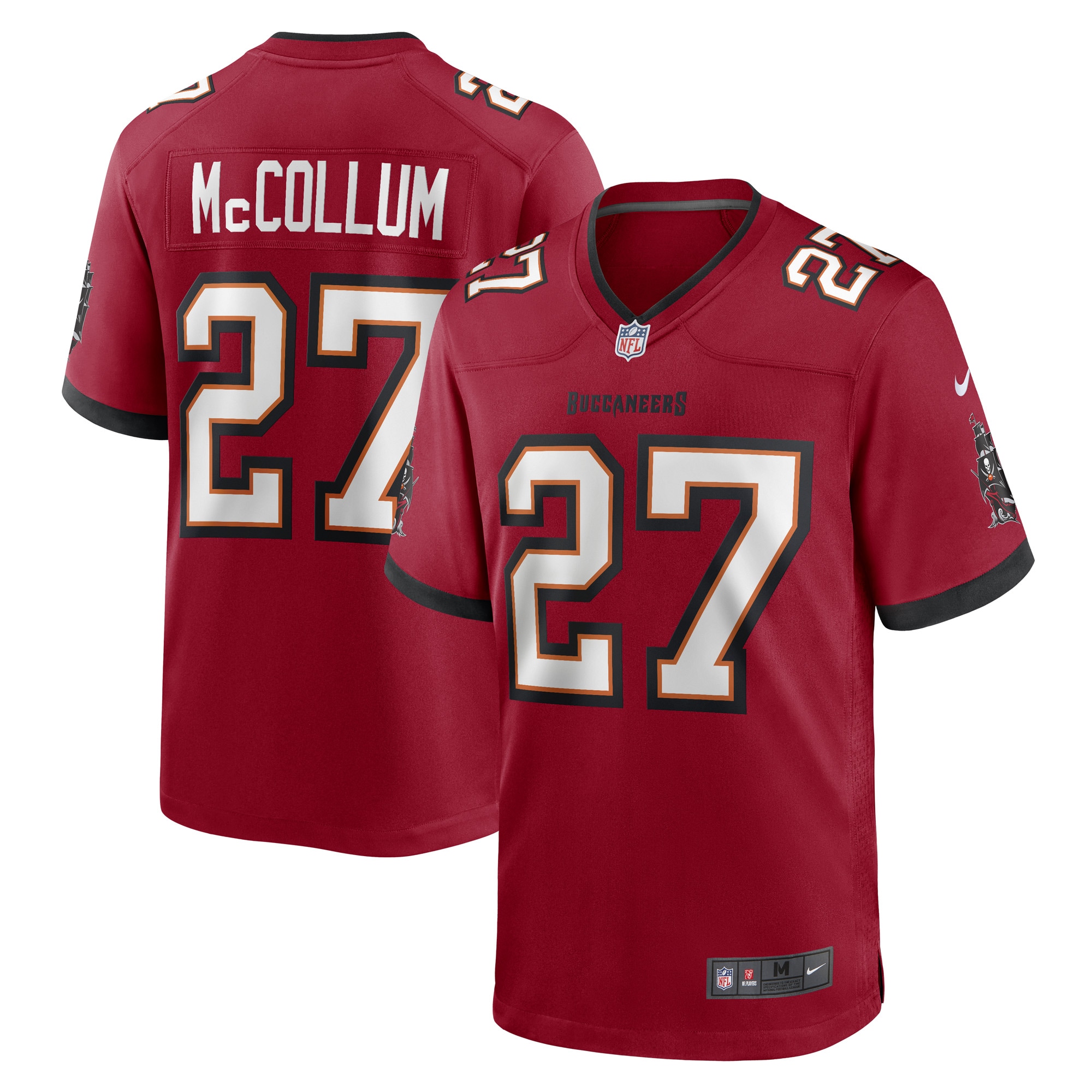 Men’s Tampa Bay Buccaneers Zyon McCollum Red Game Player Jersey