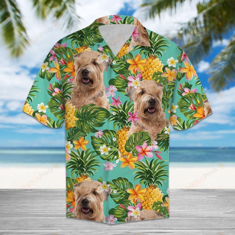 Tropical Pineapple Soft Coated Wheaten Terrier Hawaiian Shirt Ha102755