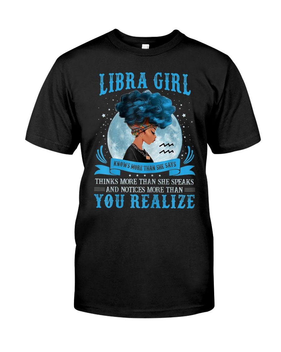 Libra Girls Black Queen Classic T-Shirt