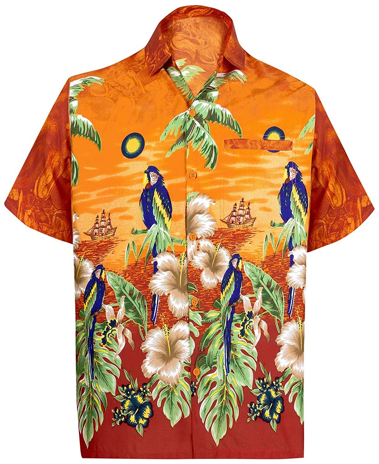 Floral Orange Amazing Design Hawaii Shirt Ha11777