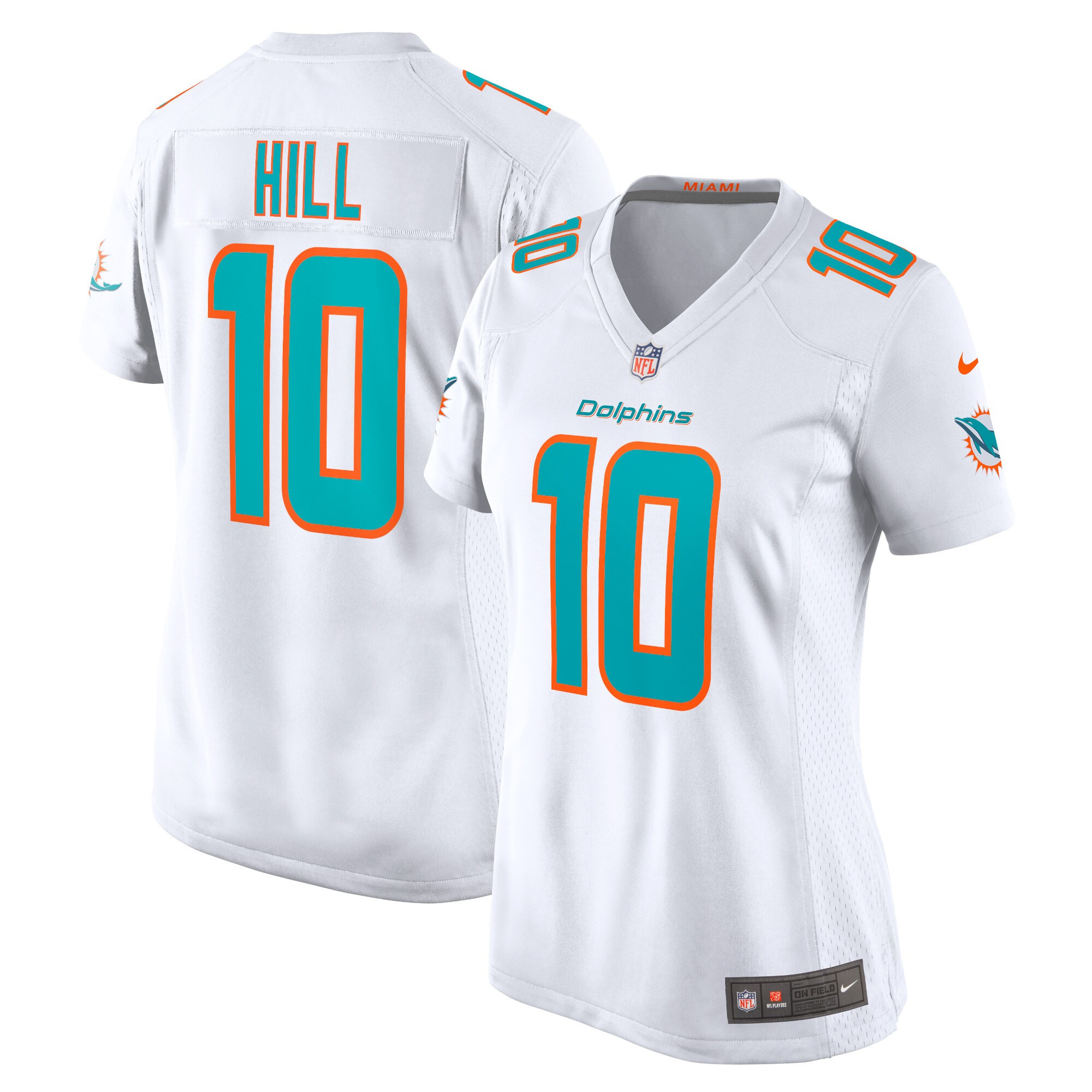 Tyreek Hill Miami Dolphins Womens Game Jersey White NFL