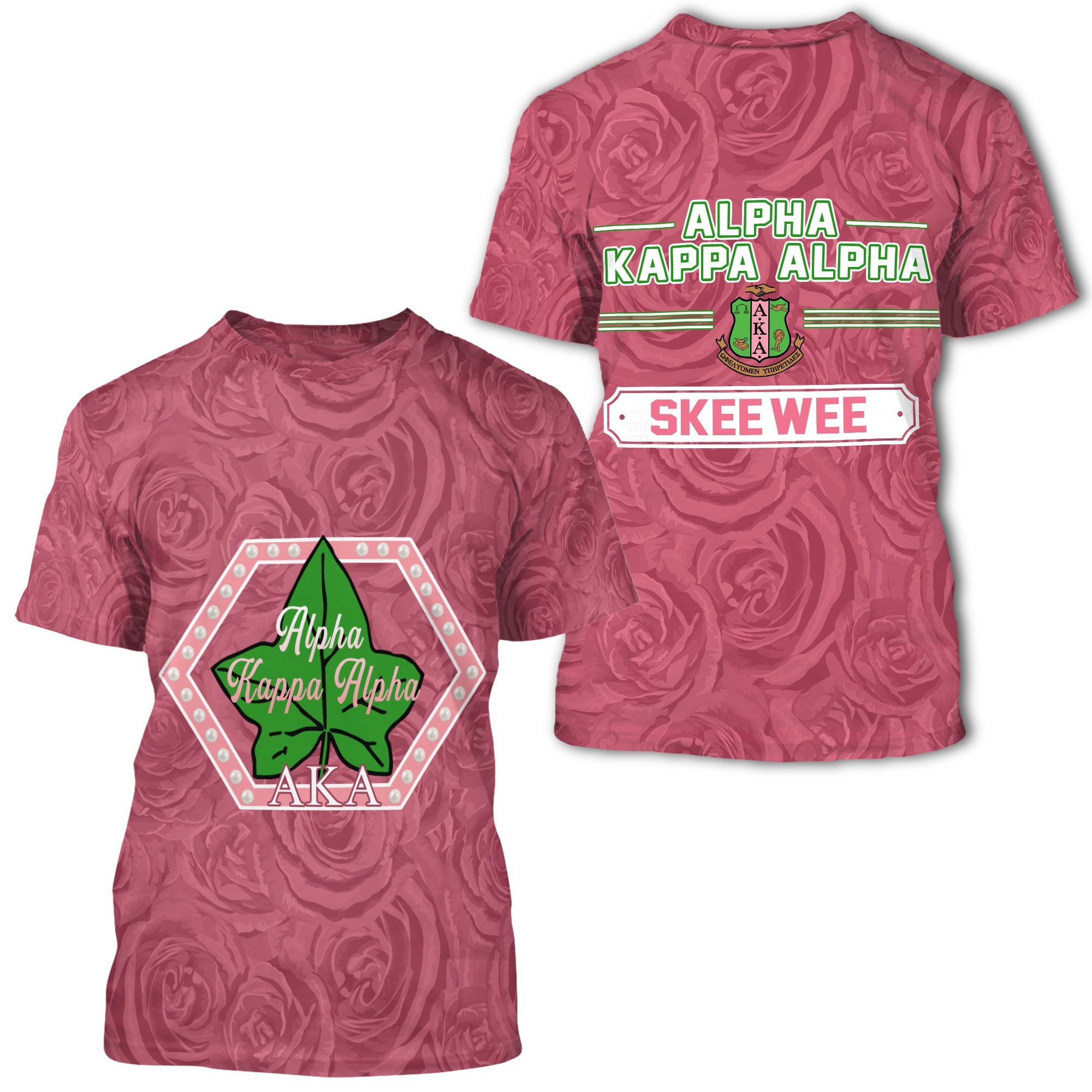 Greeklife T-Shirt – Alpha Kappa Alpha Rose Peals Greeklife T-Shirt