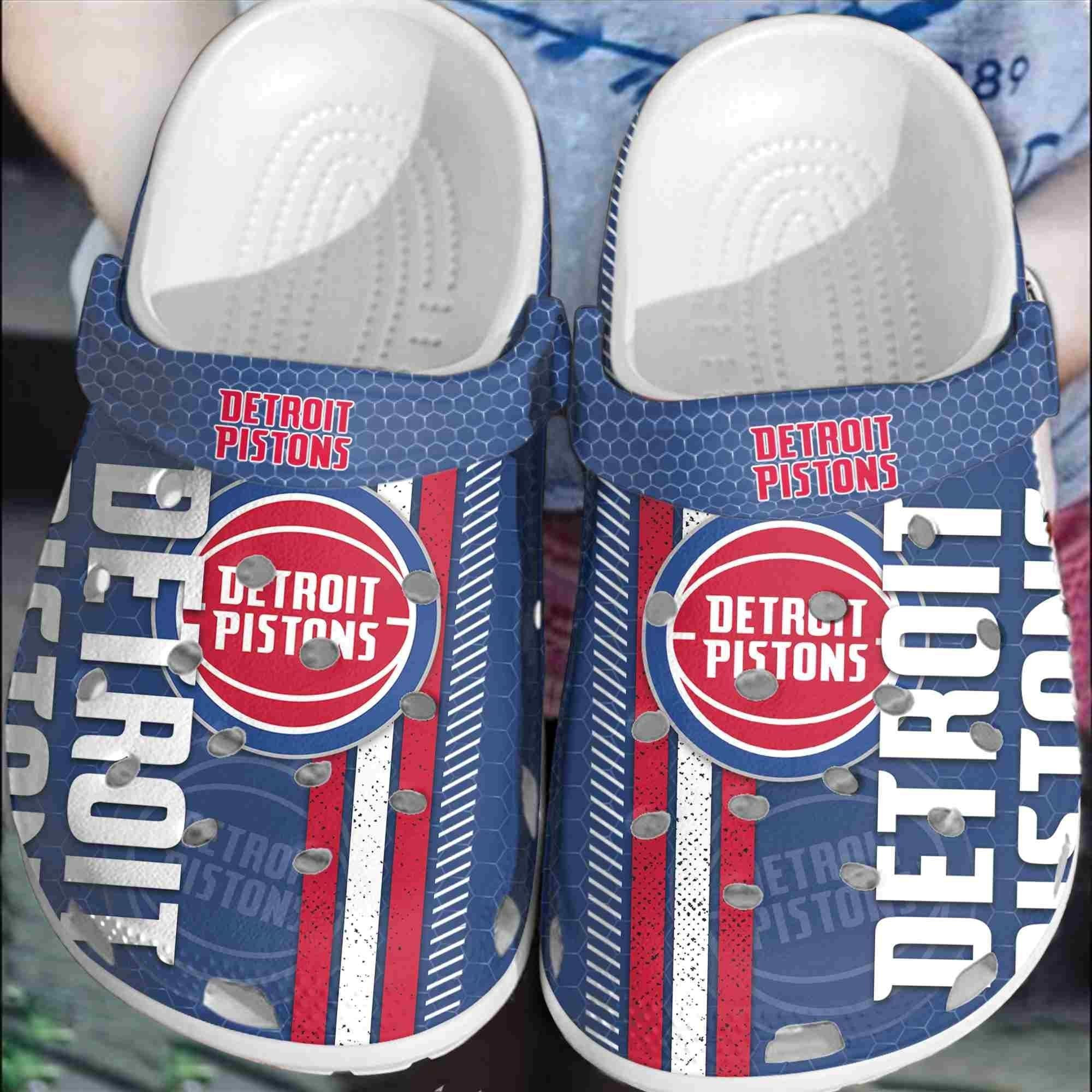 Detroit Pitons Basketball Club Crocband Shoes Comfortable Clogs Crocss For Men Women