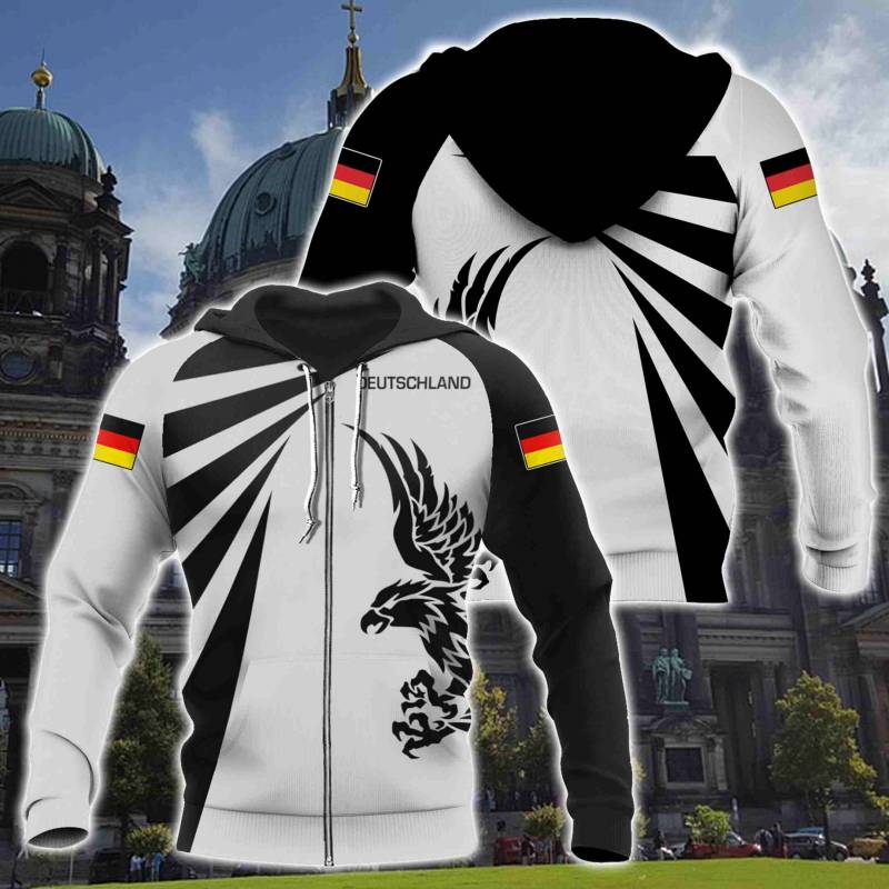 Germany Eagle Tornado Style All Over Print Hoodies