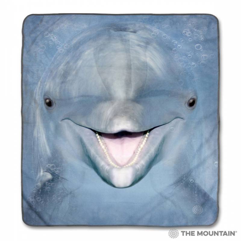 Dolphin Face CLA1712611F Sherpa Fleece Blanket