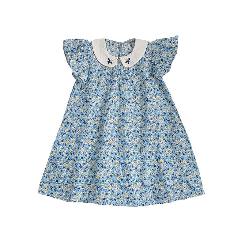 1-6 Year Children Dresses Girls-flowers Dress Clothing Children’s Girls’ Girl Kid’s Princess Summer Floral Casual Mother Kids alx