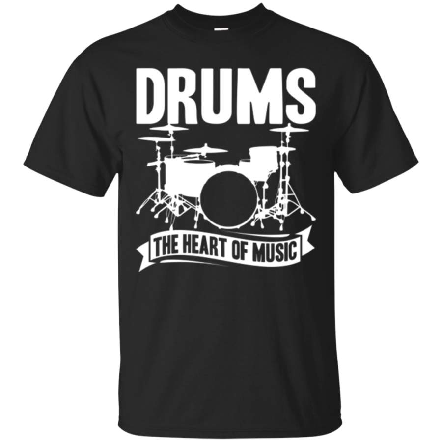 AGR Drum Shirt – Drums The Heart Of Music T Shirts