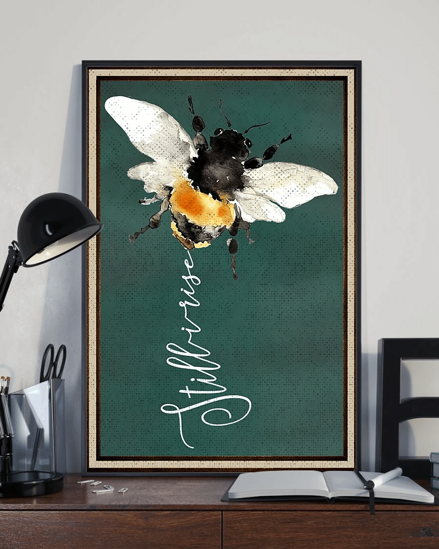 Bee Still I Rise Poster Canvas – Vintage Home Decor Wall Art Evg81178