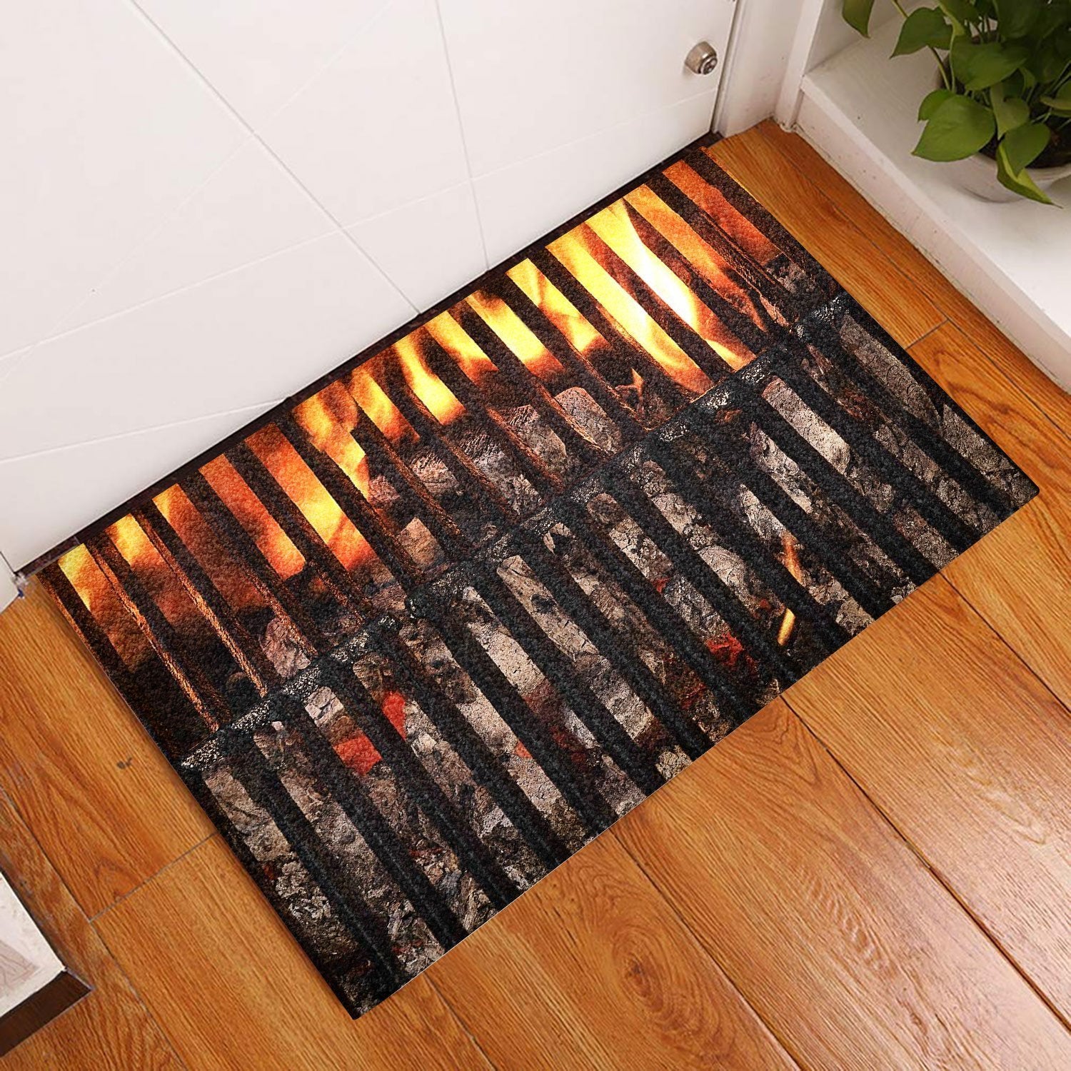 Personalized Name Family House Barbecue Grill 3D Grilling Funny Halloween Indoor And Outdoor Doormat Gift For Grilling Lovers Birthday Gift Decor Warm House Gift Welcome Mat