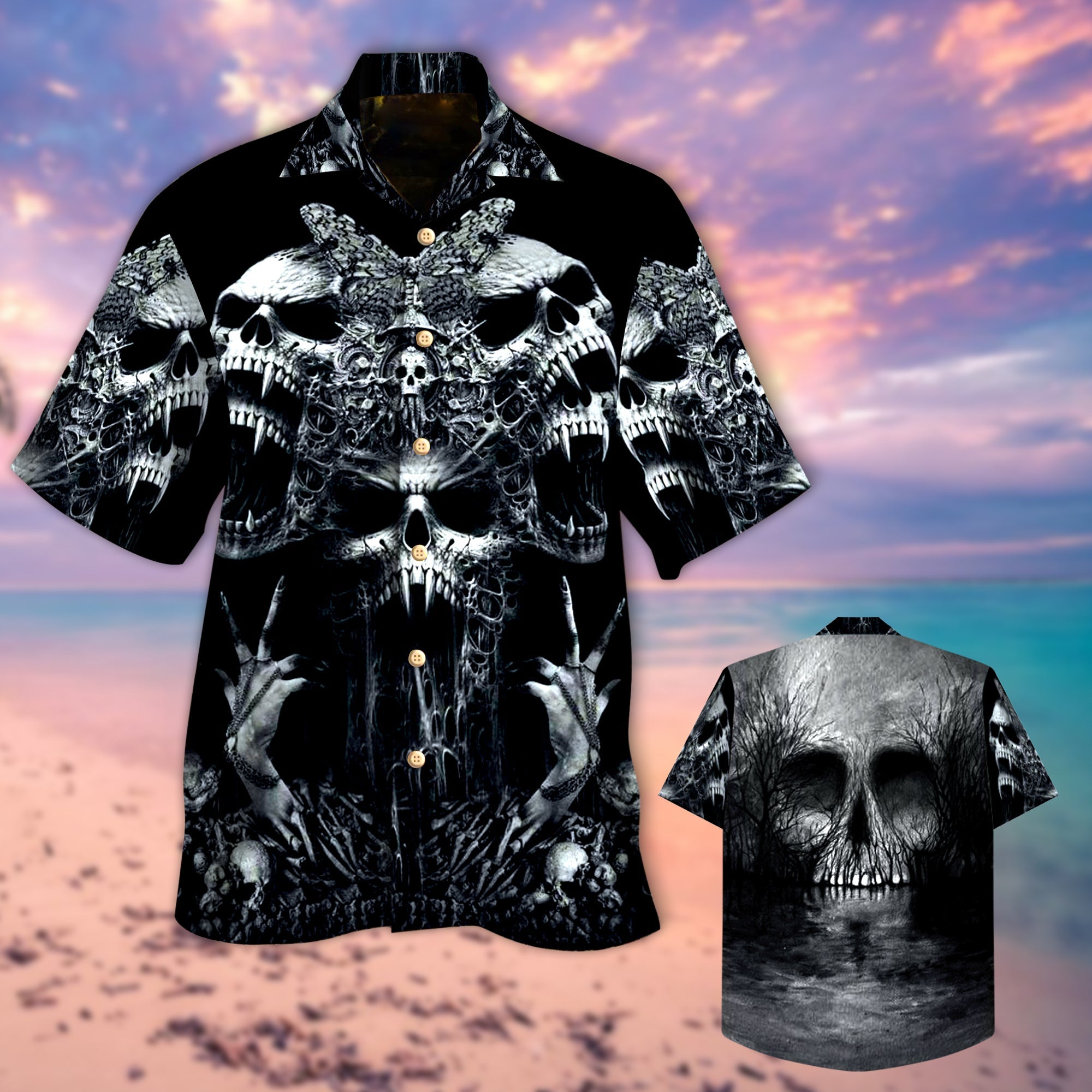 Scream Skull Hawaii Lover Hawaii Shirt For Men Women Ha14481