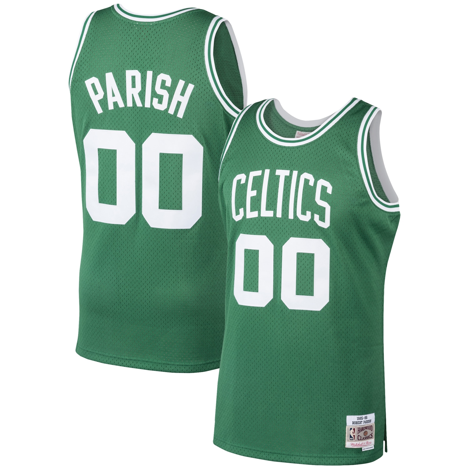 Robert Parish Boston Celtics Mitchell & Ness 1985/86 Hardwood Classics Swingman Jersey – Kelly Green