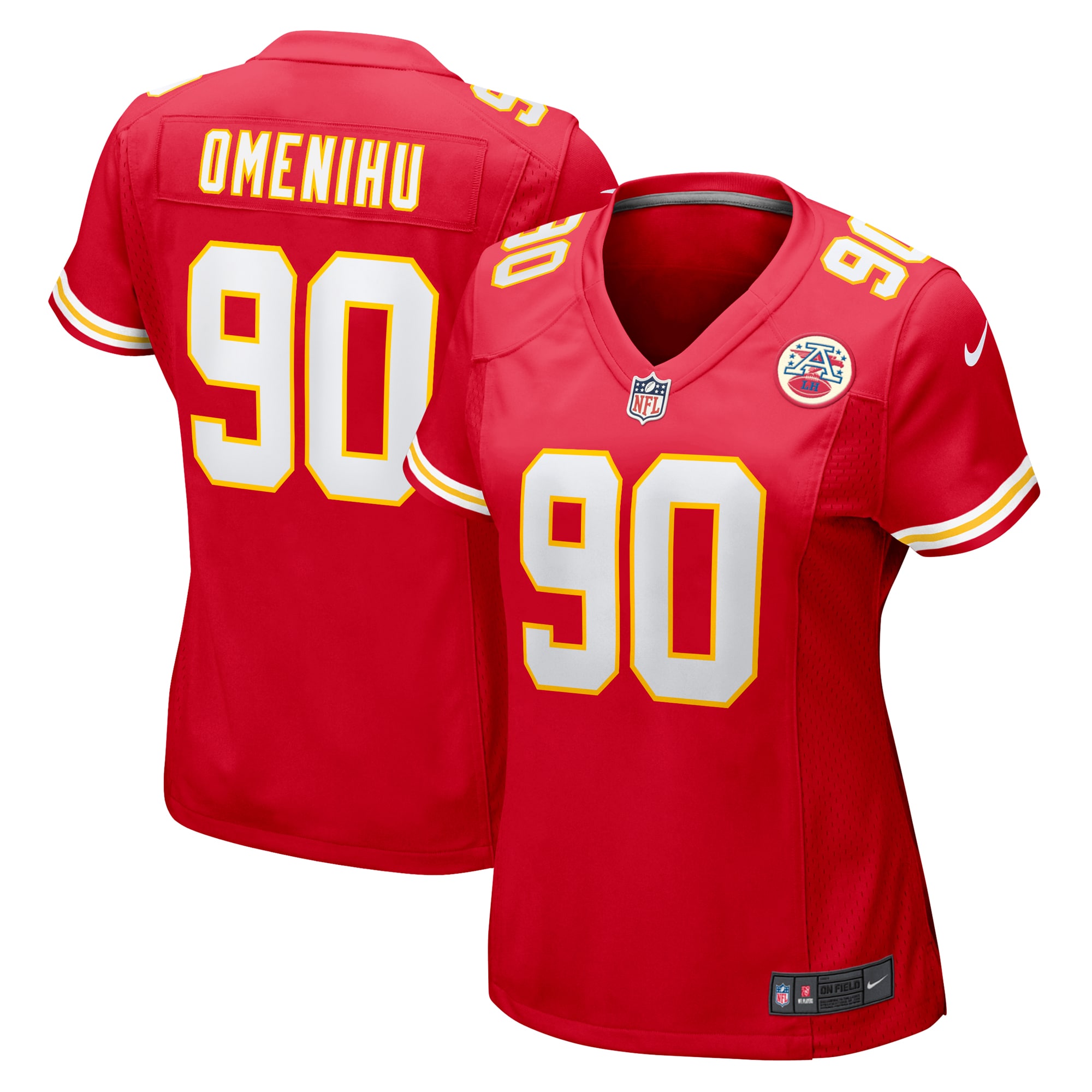 Charles Omenihu Kansas City Chiefs Women's Game Player Jersey – Red