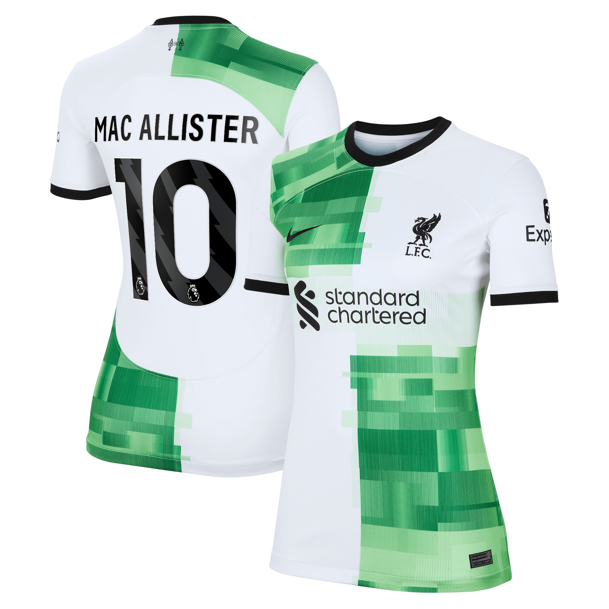 Alexis Mac Allister Liverpool Women's 2023/24 Away Replica Player Jersey – White