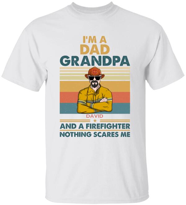 Firefighter Nothing Scares Me  Personalized Shirts