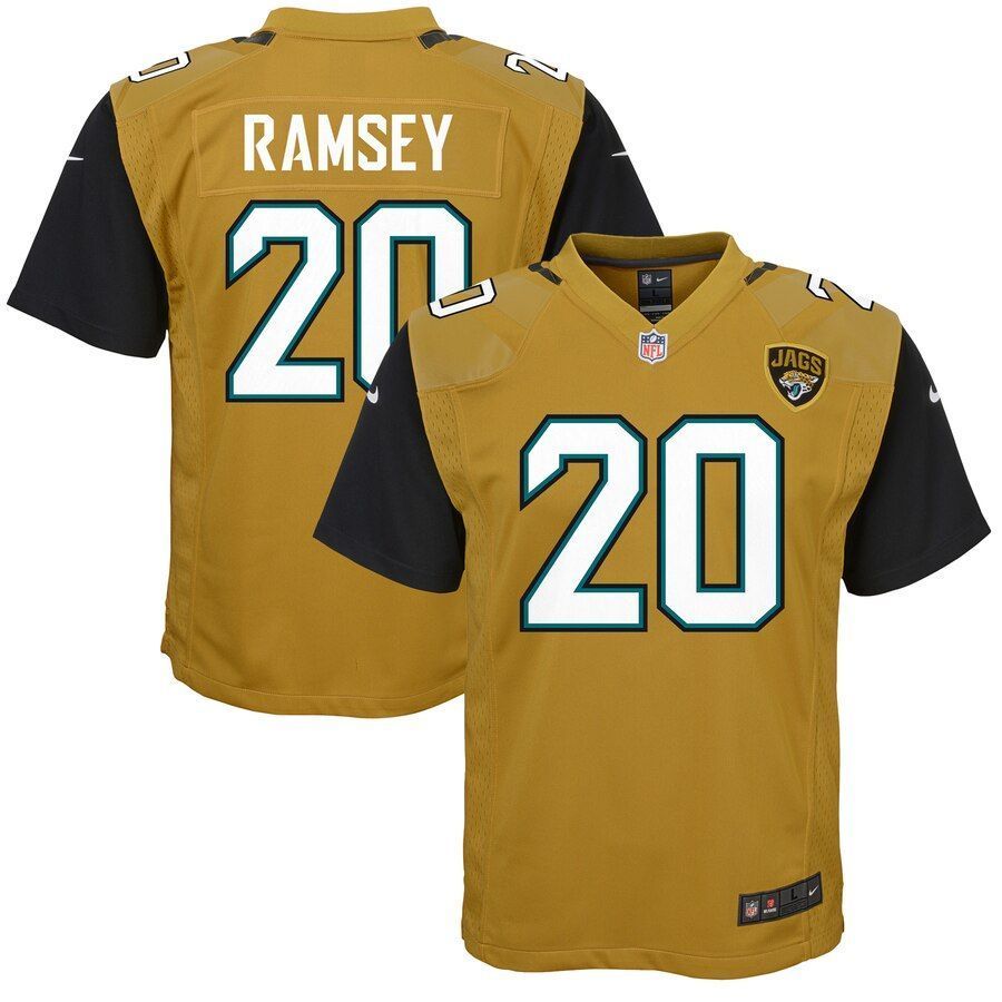 Jalen Ramsey Jacksonville Jaguars Youth Color Rush Game Jersey Gold 2019