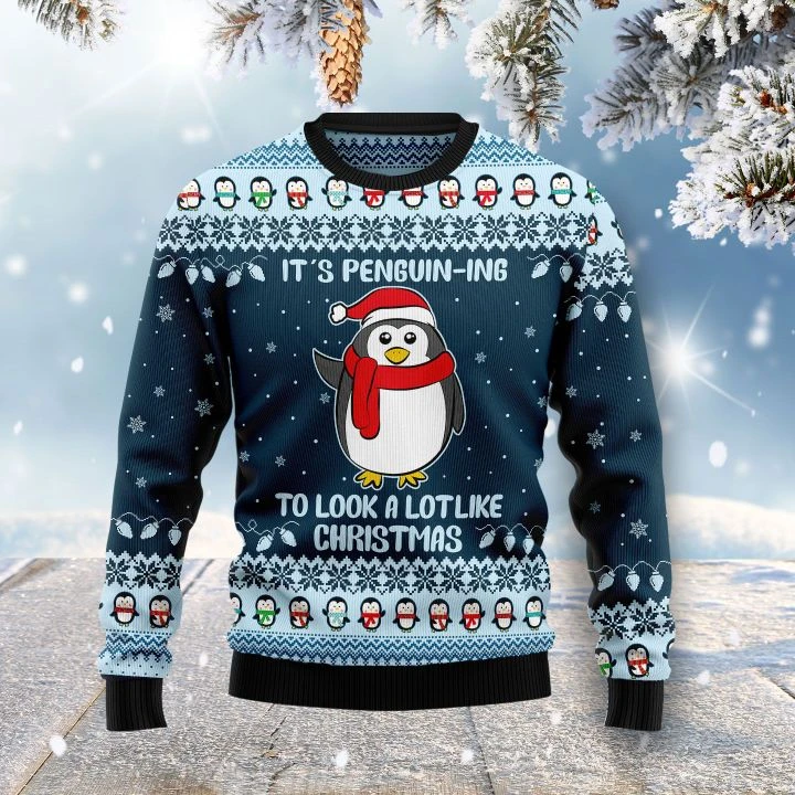 Cute Penguin Ugly Christmas Sweater | For Men & Women | Us1533