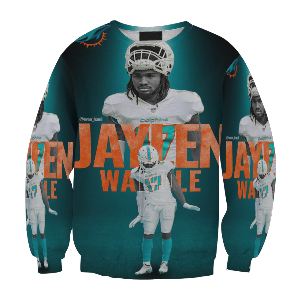 Miami Dolphins Jaylen Waddle4 Gift For Fan 3D Full Printing Sweatshirt