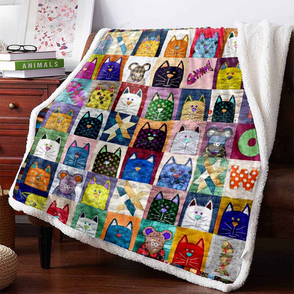 Cat 3D Custom Personalized Premium Fleece Blanket